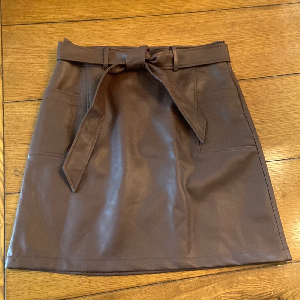 Bagatelle Faux Leather Skirt